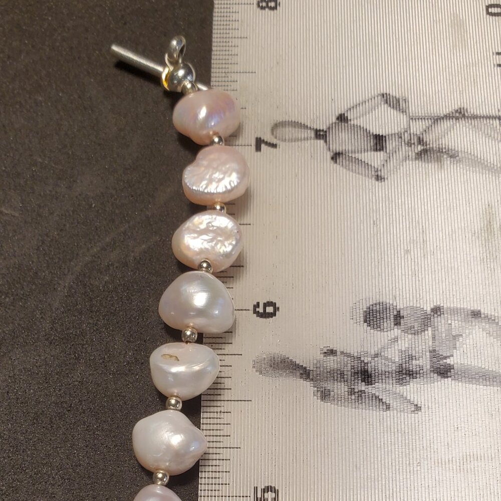 Freshwater Pearl Bracelet -Lovely Pearl with Slightly Pink Cast